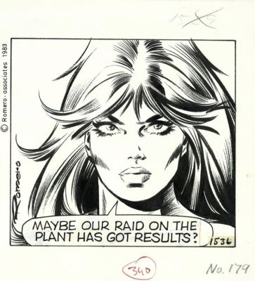 Enric Badia Romero - 1 Original page - Axa - strip #1536 - Special strip with two panels - Signed - 1983 | Catawiki