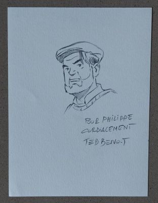Benoit, Ted - 1 Original drawing - Blake en Mortimer - Dessin original - Mortimer Philip | Catawiki