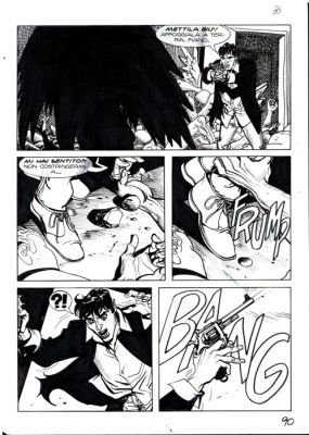 Mari, Nicola - 1 Original page - Dylan Dog Gigante #17 - "La statua di carne" - 2008 | Catawiki