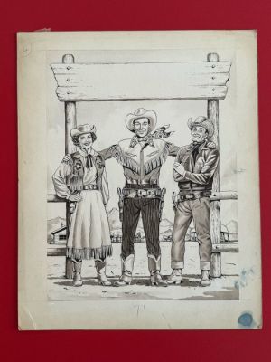 James Edwin McConnell - 1 Original drawing - Western - The Rancher | Catawiki