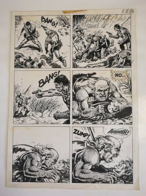 Solano López, Francisco - 1 Original page - Eternauta - 2a serie