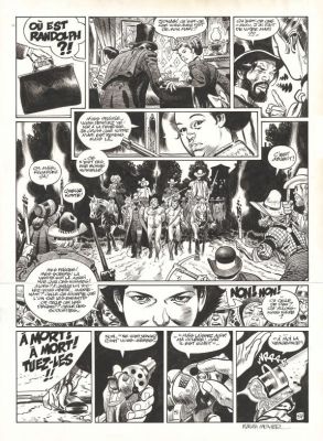 Ralph Meyer | Planche originale n°57 - Mister Prairie - Undertaker | Daniel Maghen