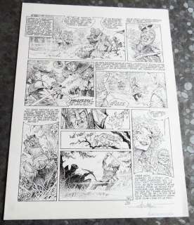 Aouamri | Original large format plate in India ink  - Mortepierre  - â€œLes Guerriers de rouilleâ€  - (1998) | Catawiki