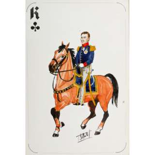 PAQUES J-M Cavalier napoléonien Roi de trèfle Frédéric Guillaume II | YakaBD