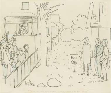 (THE NEW YORKER.) GEORGE PRICE. "Those are the Bellingtons. To know them is to love them." | Swann Galleries