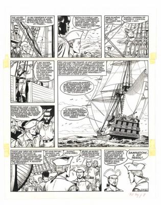 Victor Hubinon | Planche originale n°23, publiée dans Pilote n°344 - Barbe-Rouge à la rescousse - Barbe-Rouge | Daniel Maghen