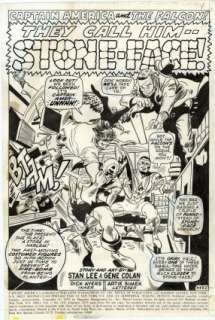 Colan, Gene - CAPTAIN AMERICA #134 Title Splash | ComicConnect