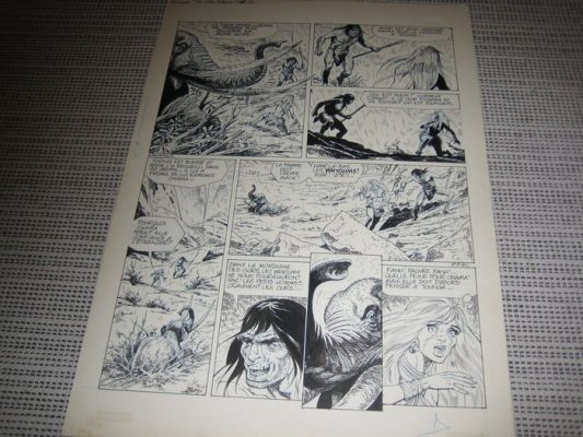 Aidans, Edouard - 1 Original page - Tounga - T13 - La Piste Perdue - 1983 | Catawiki