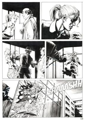 Bigliardo, Daniele - 1 Original page - Dylan Dog Maxi Old Boy #28 - "Svegliarsi ieri" - 2016 | Catawiki
