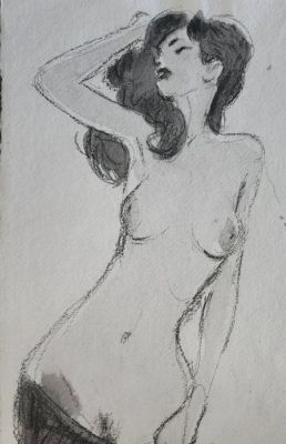 Yannick Corboz - 1 Dessin original - Nu - 2025