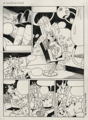Marten Toonder Studio’s / Matena, Dick - 1 Page d’origine - Tom Poes en de zweefdrank - 1990’ | Catawiki