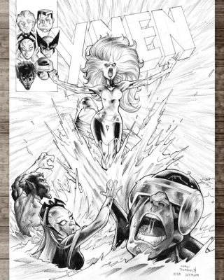 Domenech, Sergi - X-Men n°101 « Le Phénix » (Après Dave Cockrum) - Hand Signed Original Ink Artwork | Catawiki