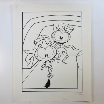 Nic (Broca, Nicolas) - 1 Original drawing - Les Snorky - Picnic - 1980 | Catawiki