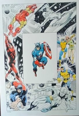 Oliver Hudson - 1 Original drawing - Captain America | Catawiki