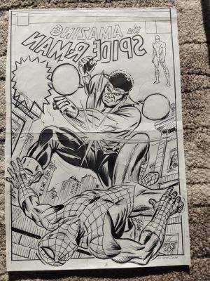 Comolo, Giorgio - 1 Original drawing - spider-man vs luke cage | Catawiki