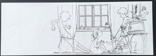 Frezzato, Massimiliano - 1 Original drawing - Peter Pan - 2015 | Catawiki
