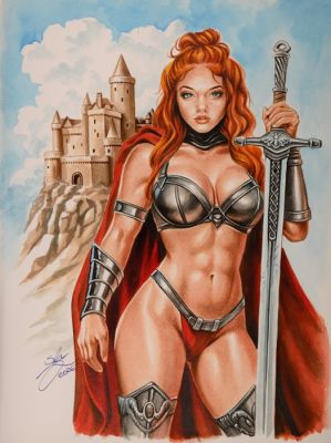 Sly - Peinture à l’aquarelle - Cosplay Art - Fortress of the Flame - 2026 | Catawiki