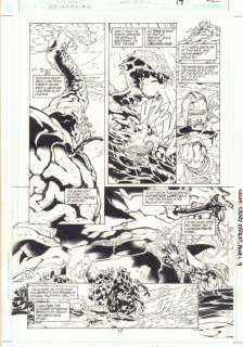 Mark Propst, Yvel Guichet | Aquaman #2 P.17 - Aquaman Vs. Sea Monster - 2003 | Anthony’s Comic Book Art