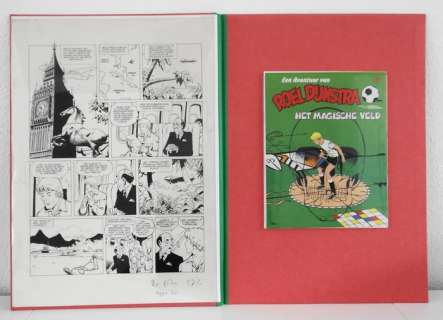 Steeman, Jan | Original page (p.1) in folder + Signed album  - Roel Dijkstra  - Het magische veld  - (1985) | Catawiki