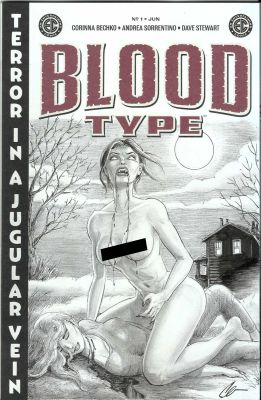 Joaquín Cera | Original cover drawing: Blood Type #1 – Blank cover edition – Cera | Origin Of Comics