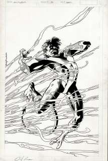 Al Milgrom Dave Ross - Excalibur #31 Cover (Huge Nightcrawler Taking Up Entire Cover!) 1990