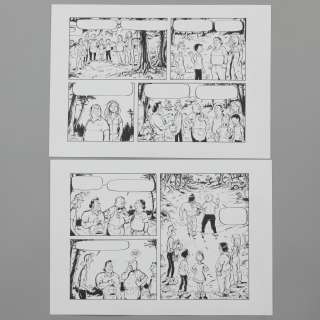 Jan Bosschaert (°1957) | Geduvel op de Heide. Originele tekenplaat van de 15de pagina uit het verhaal. Oost-Indische inkt op... | Bernaerts