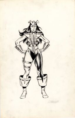 Buscema, John - OFFICIAL HANDBOOK TO THE MARVEL UNIVERSE 1985-88 #1 Pin-Up | ComicConnect