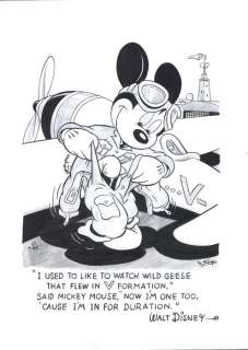 Garrido, Sergio | Mickey Mouse 30Â´s  - The Mail Pilot  - Original Inked Drawing | Catawiki
