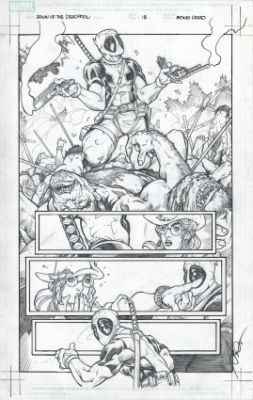 Dazo, Bong - DEADPOOL: MERC WITH A MOUTH (2009) #1 Half Splash