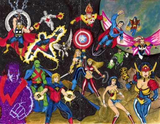 Spears, Mark - JLA/AVENGERS Illustration