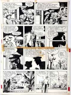 Jijé | Valhardi, planche 22 Ã  l’encre de Chine de l’épi… | Banque Dessinée