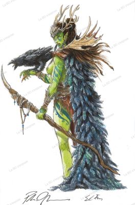 Paolo Deplano | Dessin Original Orc Shaman | La BD s’expose