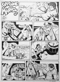 UDERZO Albert  - Capitaine Marvel Junior  - Planche 10 de ce récit publié en 1950 [...] | Vermot et Associés