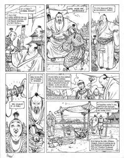 Philippe ADAMOV - Planche originale page 44, Tome 4 - Le vent des dieux, Lapin-tigre