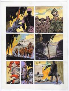 Enrique Breccia | Tavola per il fumetto ‘Les Sentinelles’ scritto da Dorison per i disegni di Enrique Breccia. Cm. 27 x 36. Anno di esecuzione 2014. Tomo 4 Pag. 43. Firmata. | Art e Fumetto