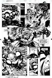 Bud Larosa, Scott McDaniel - Daredevil #310 P 17 (Daredevil Battles Calypso Ezili in Every Panel!) 1992