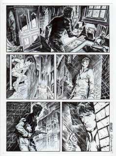 Paolo Martinello - Tavola originale per Dylan Dog 458 ‘Sette vite’. Cm. 24 x 33. Anno di esecuzione 2024. Pag. 24.