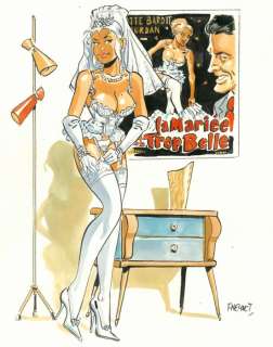 Meynet, Félix | Original drawing  - Mirabelle  - La mariée est trop belle | Catawiki