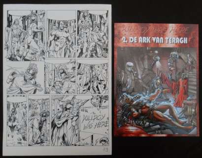 Walterell (Laureysens, Walter) | Original page (p.19) + album  - Killroy was here 2  - De ark van Teragh  - (2005) | Catawiki