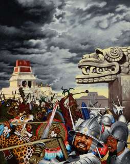 Jéronaton - Lot 437 - Les Conquérants du Mexique, illustration à la…