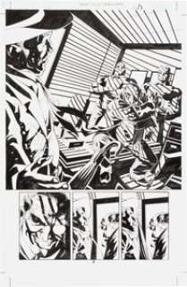 Joe Bennett and Jack Jadson Birds of Prey Secret Files 2003 Page 2 Original Art (DC, 2003). This is a striking, - | Heritage