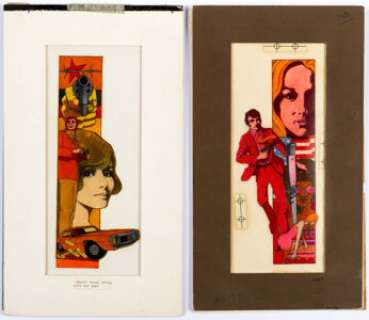 The Cold War Swap and Cast a Yellow Shadow Illustrations Original Art Group of 2 (Avon/Hearst, 1967-68). These - | Heritage