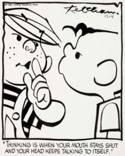 Hank Ketcham Dennis the Menace Daily Comic Strip Original Art dated 12-4-87 (North America Syndicate, 1987). - | Heritage