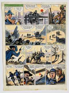 Riders of the Range original artwork drawn, painted and signed by Jack Daniel… | Comic Book Auctions ltd