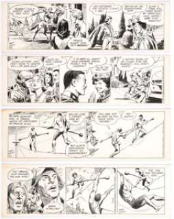 Dan Barry and Bob Fujitani Flash Gordon Daily Comic Strip Original Art Group of 4 (King Features Syndicate, - | Heritage