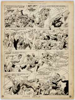 Phil Bard Master Comics #22 Story Page 9 Original Art (Fawcett, 1942). Minute Man makes short work of the - | Heritage
