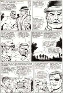 Dick Ayers and John Tartaglione Sgt. Fury Annual #3 Story Page 42 Original Art (Marvel, 1967). The Howling - | Heritage