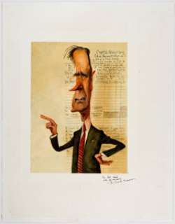 Richard Thompson US News and World Report President George H. W. Bush Illustration Original ... | Heritage