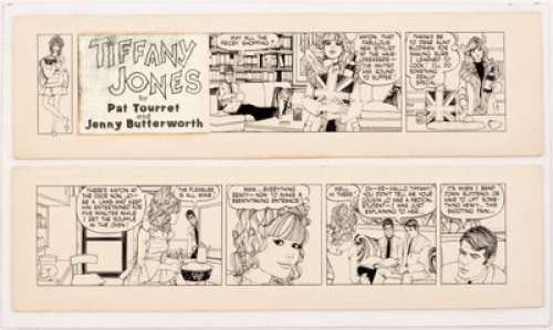Pat Tourret Tiffany Jones Sunday Comic Strip Original Art Undated (Publishers Syndicate, c. 1970s). The first - | Heritage