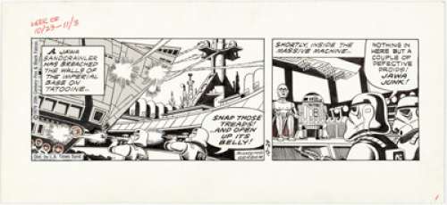 Russ Manning Star Wars Daily Comic Strip Original Art dated 10-29-79 (LA Times Syndicate, 1979). Empire forces - | Heritage